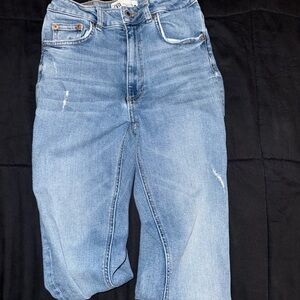 Zara Women's Light Blue Skinny Jeans